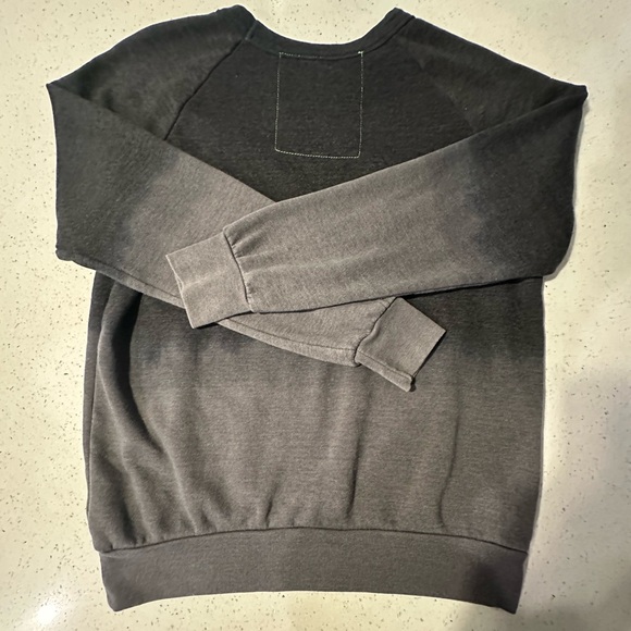 EUC Aviator Nation unisex crewneck with a “Tribe of Peace” patch on ombré front - Picture 2 of 16